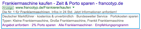 Anzeigenerweiterungen